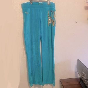 VS PINK Sequin velour pants